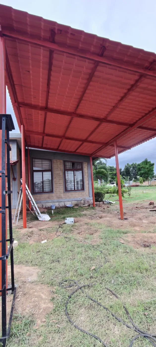 Kunigal Cymmit UPVC Parking Shed - Canopy Fabrication in Bangalore by MD FABRICATION in Bengaluru