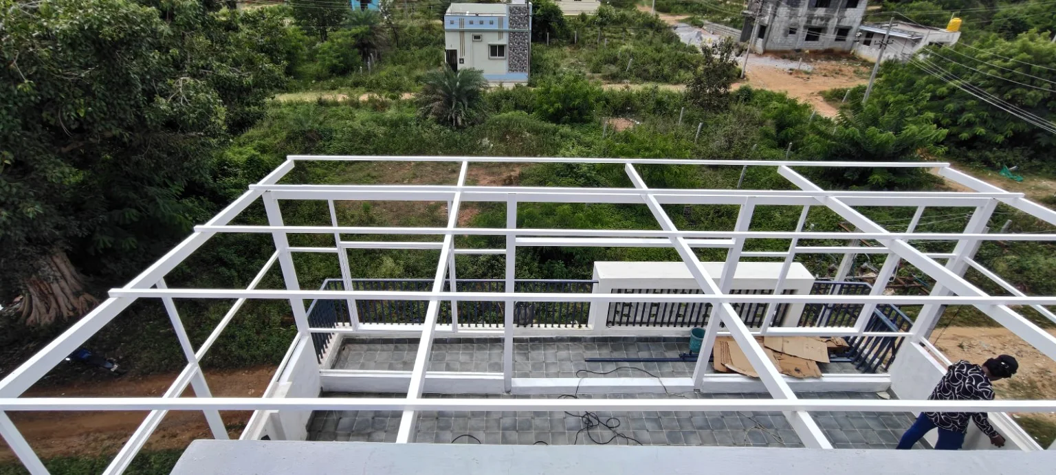 Terrace Roofing Structure by MD FABRICATIONS in Bengaluru