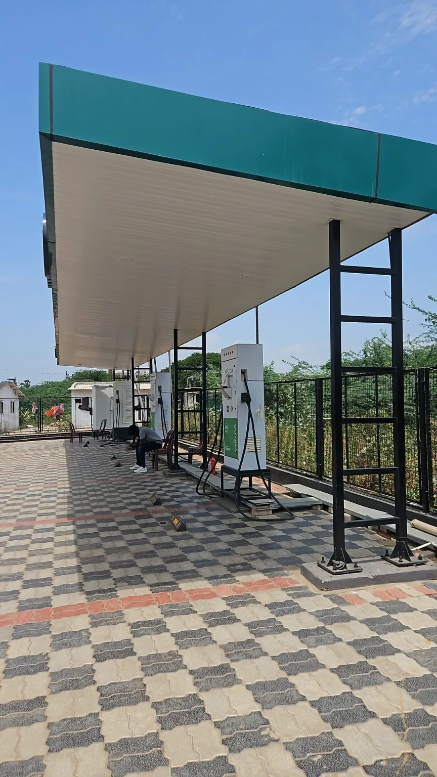 EV Charging Bay Steel Canopy by MD FABRICATION in Bengaluru