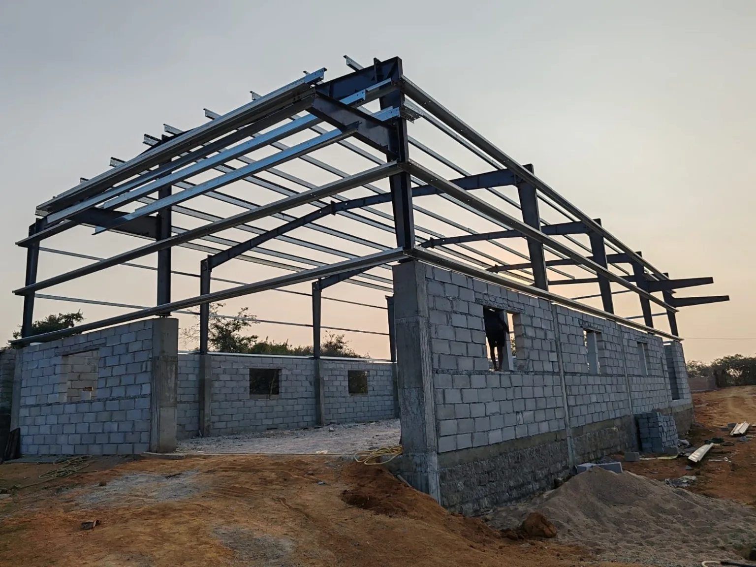PEB Warehouse Steel Frame by MD FABRICATION in Karnataka