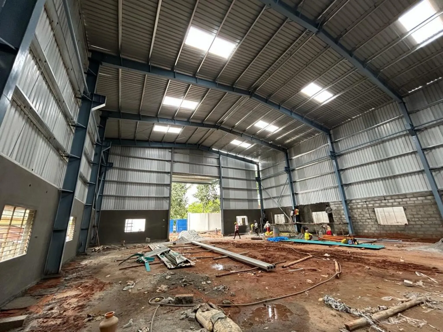 Warehouse construction stage